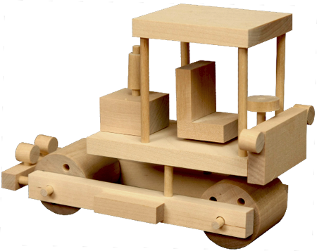 Wooden Toy - Road Roller 1