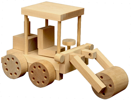 Wooden Toy - Road Roller 2