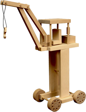 Wooden Toy - Tower Crane